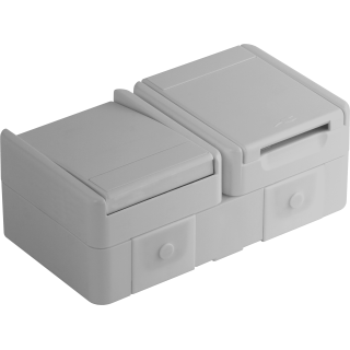 Steckdosenkombination Wechsel AP IP44 16A  10 AX 250V~