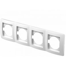 Rahmen EKONOMIK 4f Horizontal Weiss-glänzend