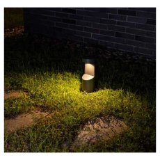 LED-Pollerleuchte Rhino 30 cm, 9 W, Urbangrau, 3000 K